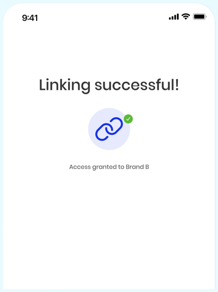 Linking successful - access granted
